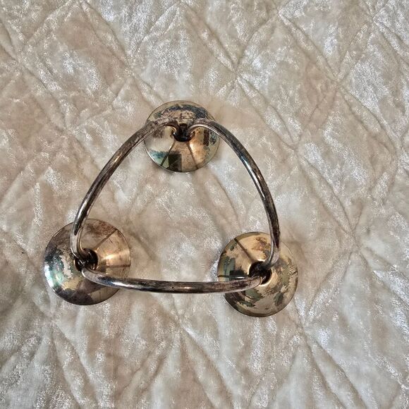 Ben Denmark Mid Century Silver Plate Candelabra Modern Candle Holder - Picture 8 of 9